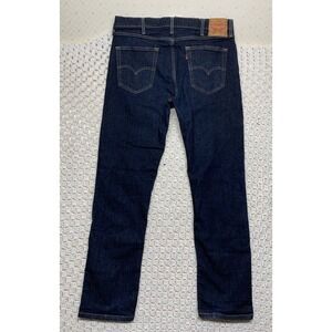 Levis 514 Jeans Mens 38x34 Dark Wash Blue Denim Straight 5-Pockets 100%Cotton